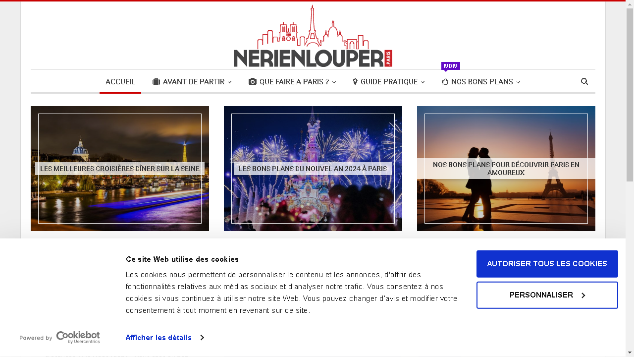 Capture d'écran de https://www.nerienlouper.paris/